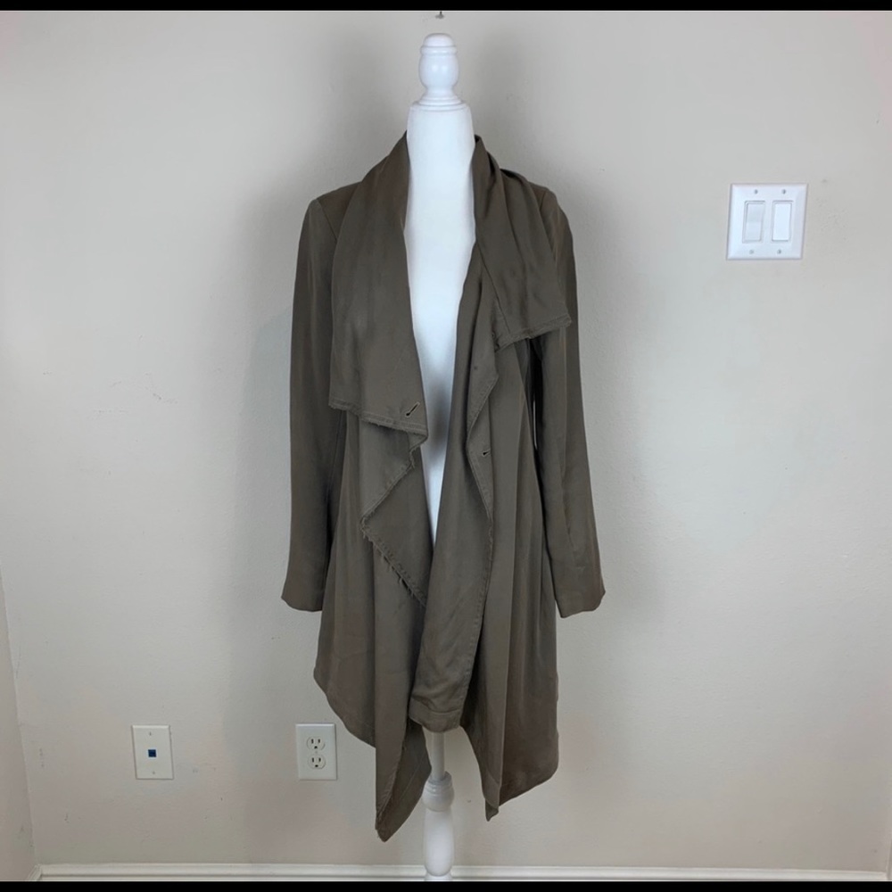 All Saints Hoxton Monument Draped Trench Coat Sz 6